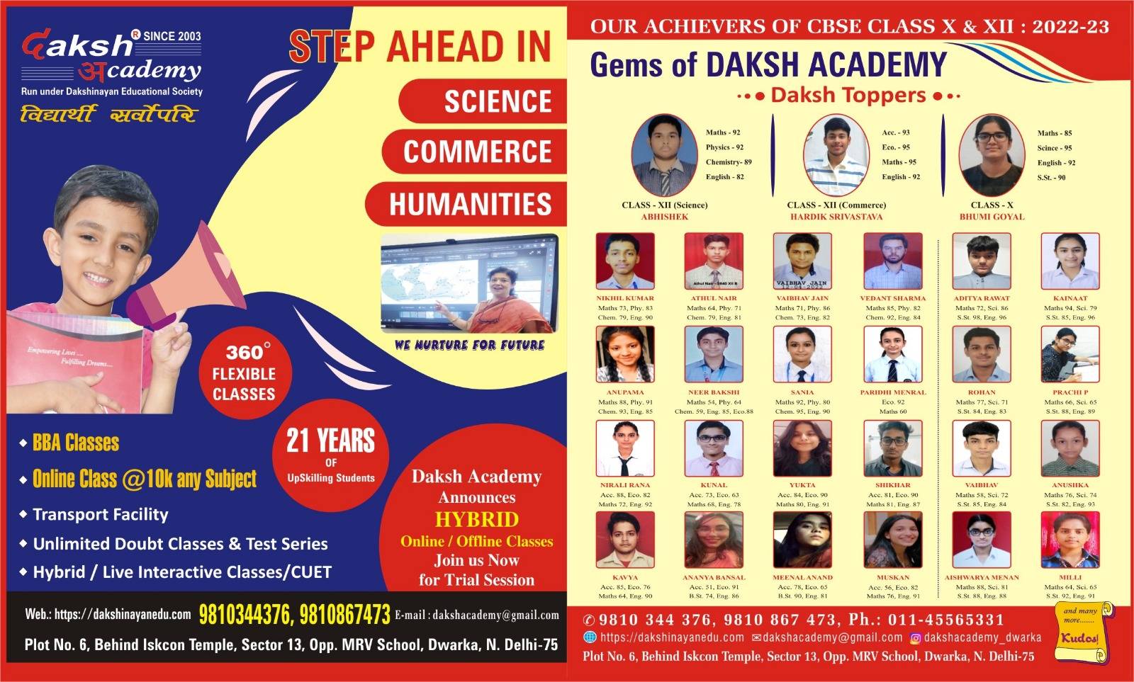 Daksh Academy Achiever of the Year - 2022-23